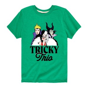 Boys' - Disney Villains - Tricky Trio Short Sleeve Graphic T-Shirt - 1 of 4