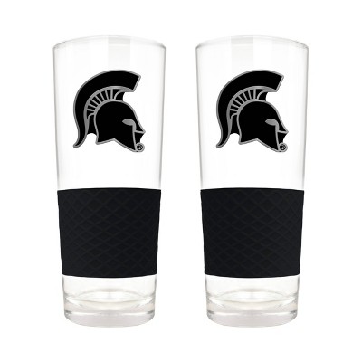 NCAA Michigan State Spartans 22oz Score Pint Glass Set - 2pc