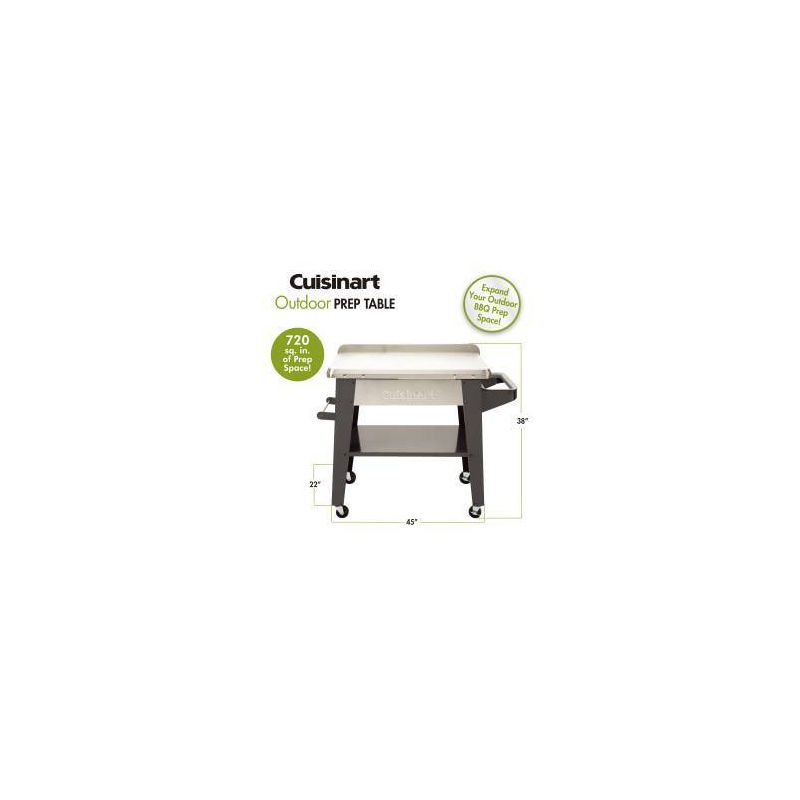 Cuisinart Outdoor Stainless Steel Prep Table, 3 of 7
