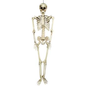 Northlight 5' Life Size Skeleton Indoor/Outdoor Halloween Decoration - White/Gray