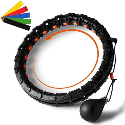 SQUATZ Detachable Digital Hula-Hoop and Elastic Ring Set for Body Workout, Home Gym Exercise - SKDHK-1