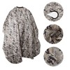 Unique Bargains Fashion Hair Cutting Cape 65.75"x57.09" Beige Black 1 Pc - 3 of 4