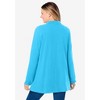 Woman Within Long-Sleeve Polo Shirt - 3 of 4