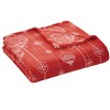 Kate Aurora Holiday Living Cinnamon Spice Colored Christmas Ornaments Plush Accent Throw Blanket - 50 in. W x 60 in. L - 2 of 3