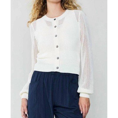 Women's Ginny Crochet Long Sleeve Cardigan - current air
