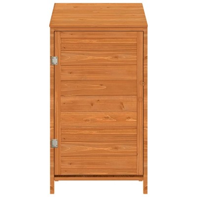 Brown Solid Fir Wood Outdoor Storage Shed