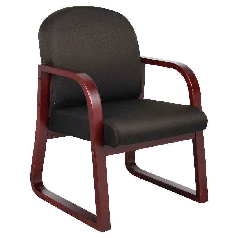 Mahogany Reception Chair - Boss Office Products, 1 of 8
