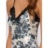 cheibear Women's Summer Satin Cami Mini Spaghetti Lingerie Nightdress - 4 of 4