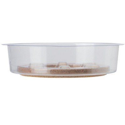 Miracle-Gro 1.5 in. H X 10 in. D Cork/Plastic Hybrid Plant Saucer Clear (Pack of 24)