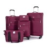 Whisen 5-Piece Set(18/23/27 in.) Luggage Sets Lightweight Softshell Suitcase with Travel Bag and Toiletry Bag - 3 of 4