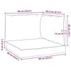 vidaXL Chair Cushion 3 Pcs, Water Repellent Outdoor Pallet Cushion, Seat Cushion Sofa Pad for Garden Patio Furniture - 3 of 4