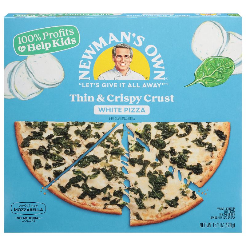 Newman&#39;s Own White Thin Crust Frozen Pizza - 15.1oz, 1 of 8