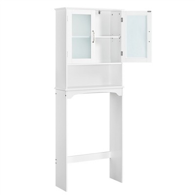 Yaheetech Modern Free-Standing Over-the-Toilet Storage with Cabinet and Shelf for Bathroom
