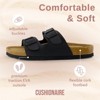 CUSHIONAIRE Lane Cork Footbed Sandals for Women –Comfortable Double Buckle Slip-On with Genuine Suede Footbed & Arch Support Slides for Women Footwear - 4 of 4
