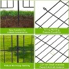 Decorative Garden Fence,10 Panels No Dig Decorative Fence with Gate for Outdoor,Yard, Patio, Animal Barrier Rustproof Metal Wire Panel,Dog Fence - 3 of 4