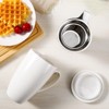 GustoWave 16 Oz Porcelain Tea Mug with Infuser and Lid – Microwave Safe, Ergonomic Handle, Lead-Free Glaze, for Loose Leaf Tea - 3 of 4