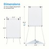 INFURNIC Whiteboard Easel Magnetic White Board Dry Erase Porbable Boards Height Adjustable with Stand for School Office Home, White, 27.6"*1.57"*65.4" - 3 of 4