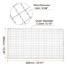 Unique Bargains Stainless Steel Cross Wire BBQ Grill Net for Baking Roasting - 2 of 4