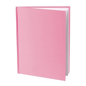 Young Authors Pink Hardcover Blank Book, White Pages, 8"H x 6"W Portrait, 14 Sheets/28 Pages (Pack of 6) - 1 of 1