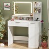 Besiost Makeup Vanity Desk with Mirror Light and Drawers - 2 of 4