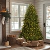 National Tree Company 7ft Full Pre-Lit Dunhill Fir Hinged Artificial Christmas Tree: 650 Dual Color LED Lights - 3 of 4