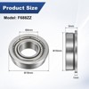 Unique Bargains Chrome Steel Durable Multipurpose Use Flanged Ball Bearing - 3 of 4
