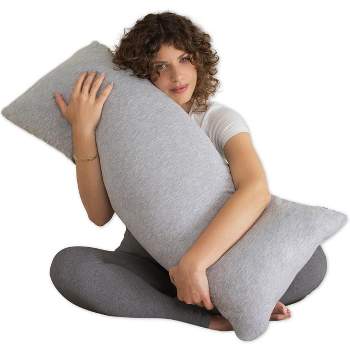 PharMeDoc Pregnancy Pillow, Body Pillow, C-Shape - Oreiller de Corps (Grey  Jersey Cover) - Maternity Pillow - Support for Back, Hips, Legs, Belly a  Pregnancy Must Haves, Pregnancy Pillow for Sleeping 