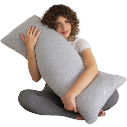 Pharmedoc Crescent Pregnancy Pillows, Maternity and Nursing Pillow for Breast Feeding - Cooling Cover