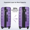 Aukfa 3-piece Lightweight Hardshell Expandable Luggage set With TSA Lock, Available In 20" 24" 28"，Multicolor - 4 of 4