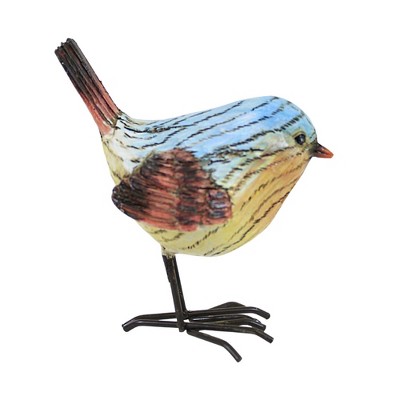 Figurine Woodgrain Bird Blue - Decorative Figurines : Target