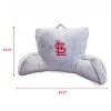 MLB St. Louis Cardinals Faux Fur Logo Backrest Support Pillow - 2 of 2