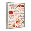 Stupell Industries Harvest Time Phrases Black Framed Giclee Art - 3 of 4