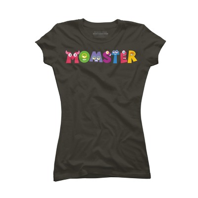 Junior's Design By Humans Cute Momster Cartoon Monster By averilshop T-Shirt
