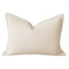 Kumasinova Comfort Rectangle Bed Pillows,Plush Standard Pillow with Custom Tailored Edging,Decorative Pillows for Bed and Sofa,Ivory - 2 of 4