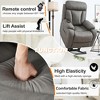 Power Lift Recliner Chair with Remote Control, Side Pocket and Overstuffed Pillow - 3 of 4