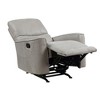Microfiber Rocker Reclining Chair with Gentle Motion and Removable Seat Back - 4 of 4