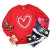 Simply Sage Market Women's Graphic Sweatshirt Heart Drawing - 3 of 4