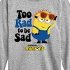 Boys' - Despicable Me Minions - Too Rad To Be Sad Long Sleeve Graphic T-Shirt - 2 of 4