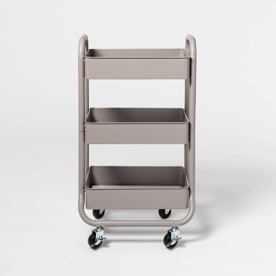 3 Tier Metal Utility Cart Gray - Made By Design™