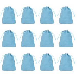 Unique Bargains Velvet Drawstring Pouch Wedding Favor Party Birthday Festivals Gift Packaging Bag 12 Pcs - 1 of 3