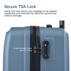 YONWAY Hardside Luggage Sets, 3 pcs Spinner Suitcase, ABS Lightweight Suitcase with Two Hooks, Spinner Wheels, with TSA Lock Lightweight - 4 of 4