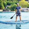 Costway Small Inflatable SUP Board, Portable Paddle Board with 5D rings Stand Up Paddle Board for Youth & Adult Blue/Turquoise/Green/Orange/Navy/Pink/Light Pink - 2 of 4