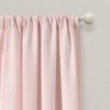 Set of 2 84"x40" Tulle Skirt Colorblock Light Filtering Window Curtain Panels Blush/White - Lush Décor - 2 of 4