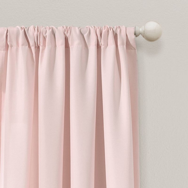 Set of 2 (84"x40") Tulle Skirt Colorblock Light Filtering Window Curtain Panels - Lush Décor, 3 of 11