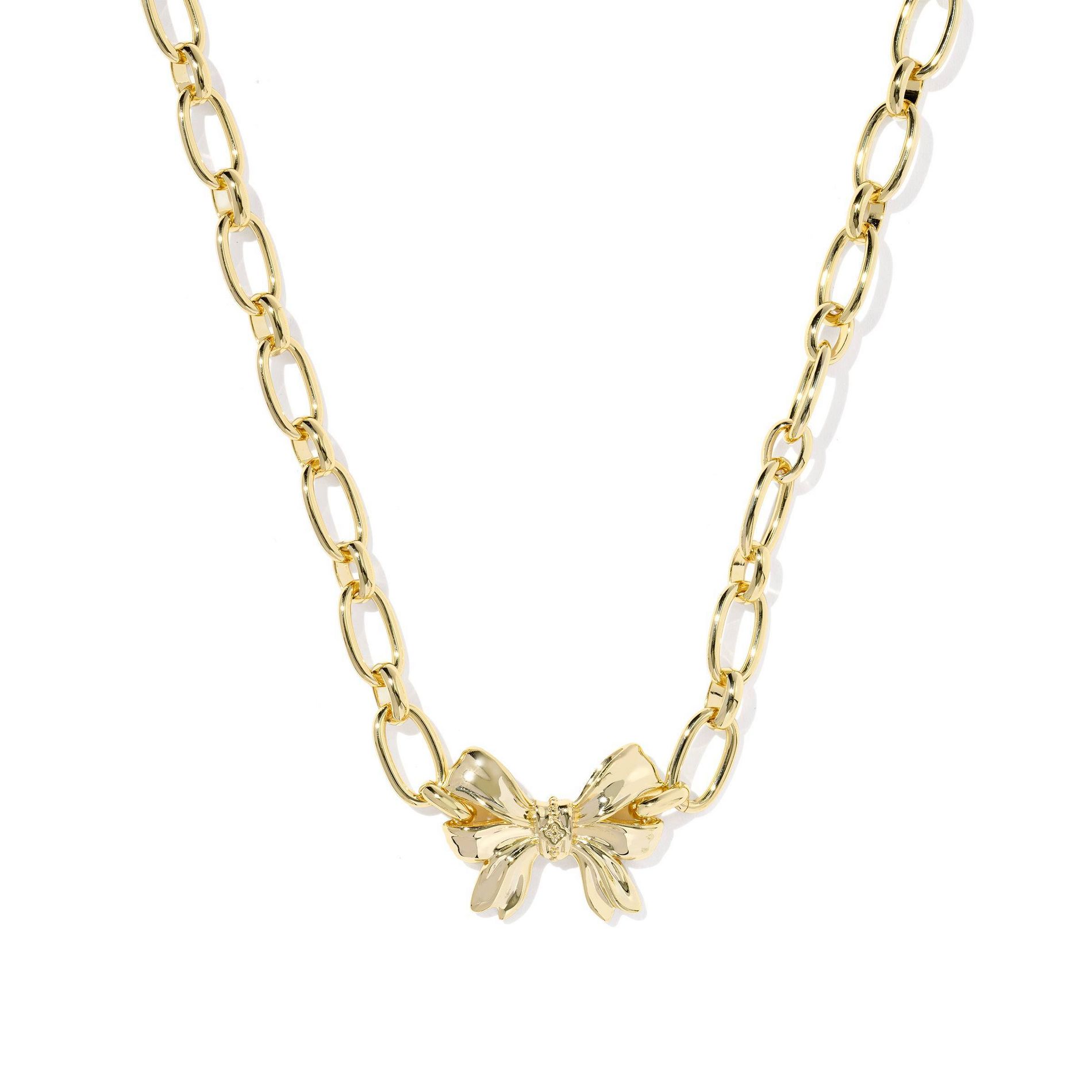 Kendra Scott Belle Bow Chain Necklace - Gold
