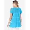 Woman Within Plus Size Tie-Neck Pointelle Cardigan Sweater - 3 of 4