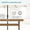 Arceso 66'' Outdoor Dining Table with Umbrella Hole, HDPS Patio Table - 4 of 4