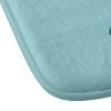 Megan Galante Groovy Floral Memory Foam Bath Rug Blue - Deny Designs: Abstract Microfiber Bathmat, Machine Washable - image 3 of 4