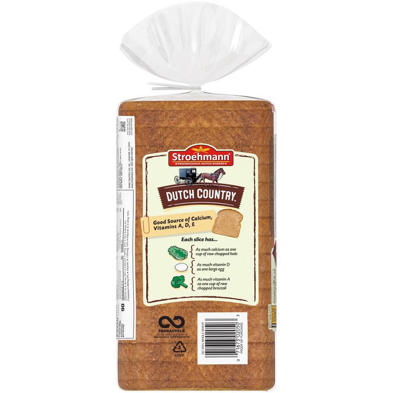 Stroehmann Dutch Country 100% Whole Wheat Bread - 24 oz, 4 of 8