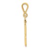 Black Bow Jewelry 14k Yellow Gold, Athletic Collection Medium Polished Number 88 Pendant - 2 of 4